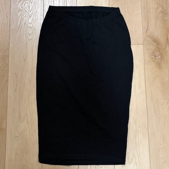 H&M Mama Lightweight Maternity Pencil Skirt, Black, sz S - Picture 2 of 10
